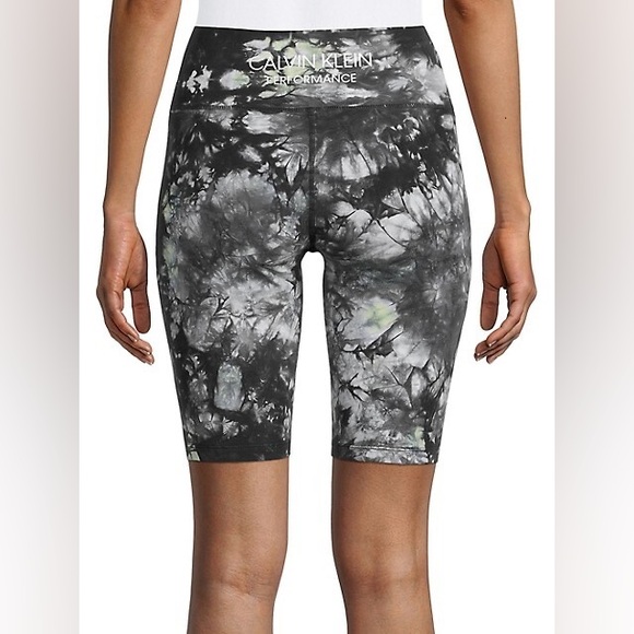 Calvin Klein Performance Tie-Dye Bike Shorts - Picture 2 of 5